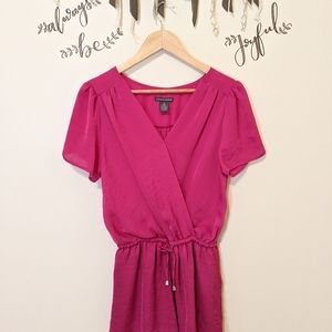 Chelsea & Theodore Wrap Short Sleeve Romper M